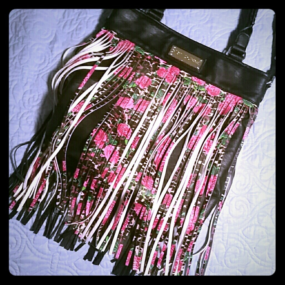Betsey Johnson Fringe Purse  Rockstar Ready!